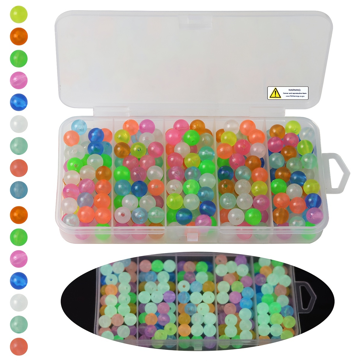 Glow Fishing Beads Assorted Set Plastic Beads For Fishing - Temu