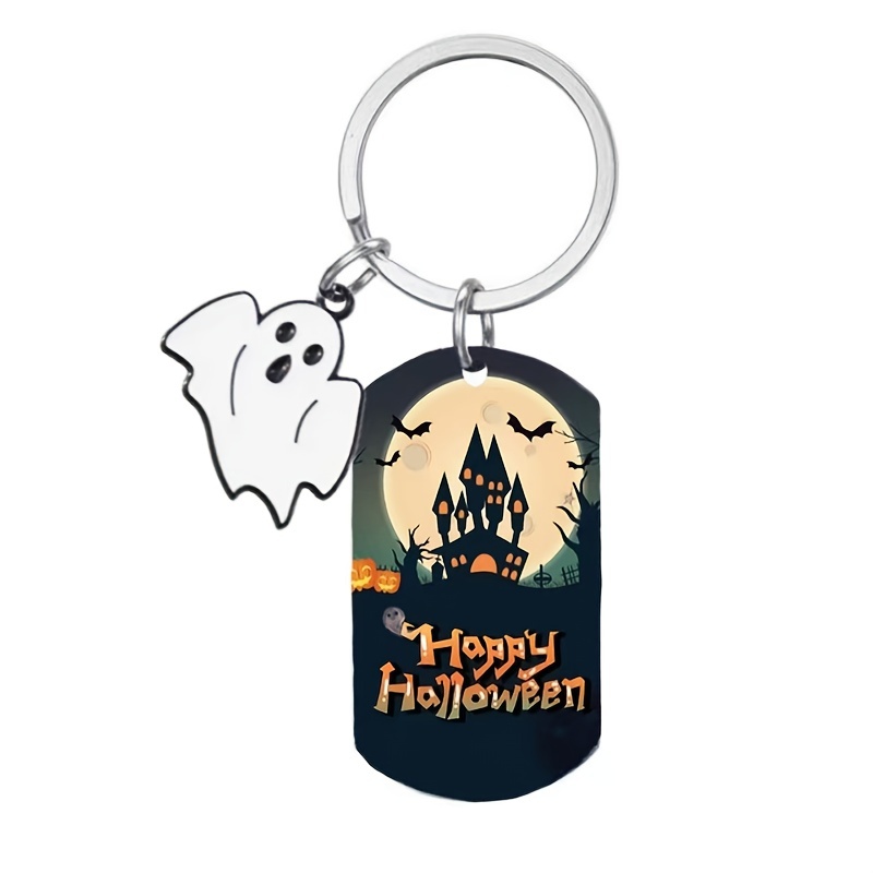 Bat Plush Keychain Kawaii Backpack Charm Ghost and Pumpkin 