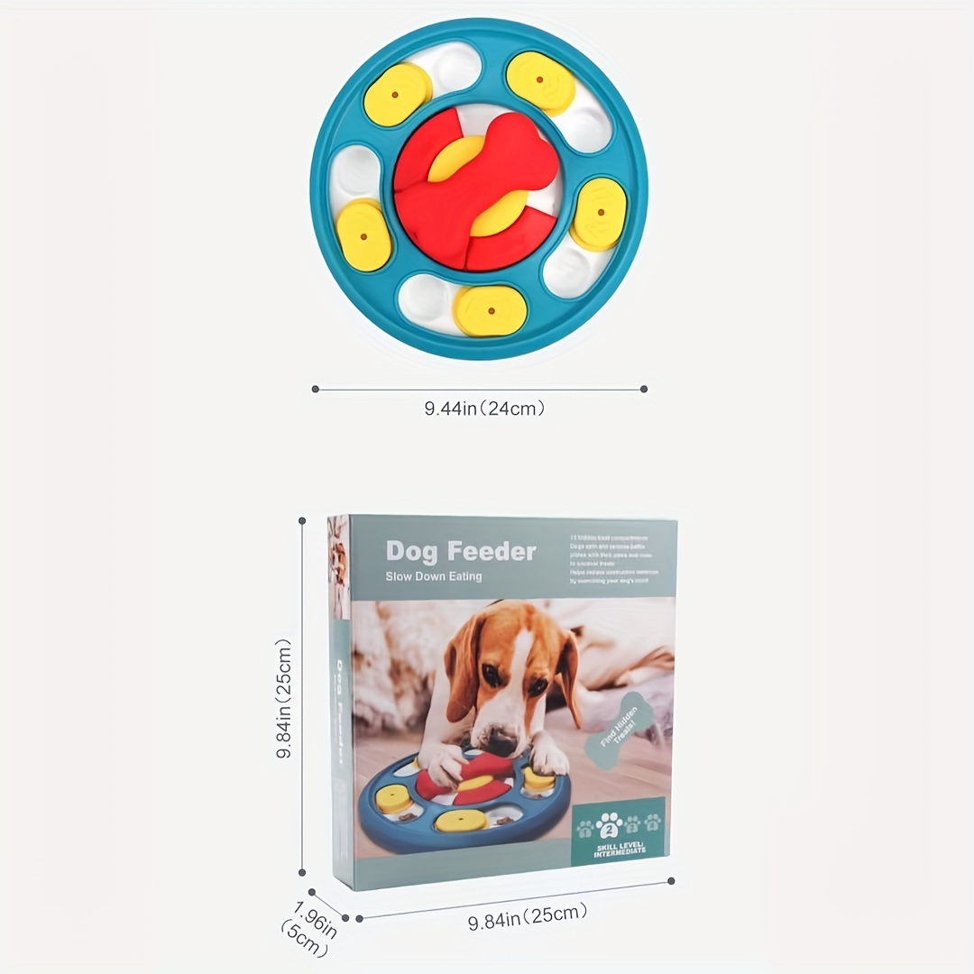 Dog Turntable Toy Slow Food Toy Educational Play Dog Training Toy For Dog  Interactive Supply - Temu