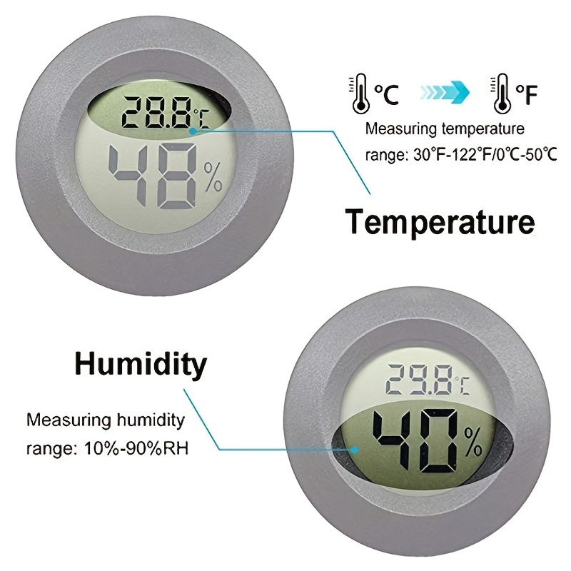 1 Pcs Indoor Outdoor LCD Electronic Digital Thermometer Hygrometer  Temperature Humidity Meter( Not Include Battery)