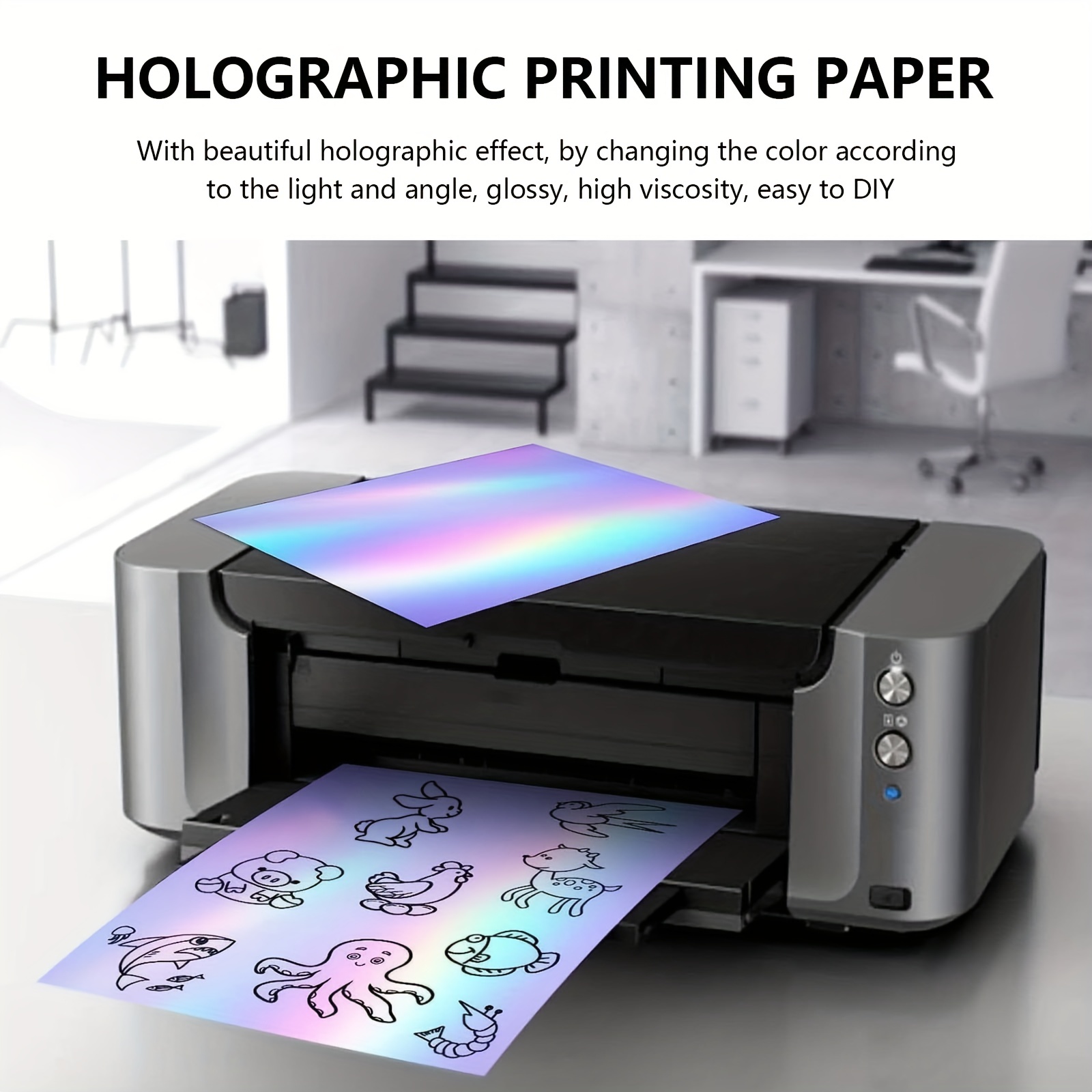 25 Sheets Translucent Clear Printable Vinyl Sticker Paper A4 Size (8.25 x  11.7) Waterproof Sticker Paper for Inkjet/Laser Printer