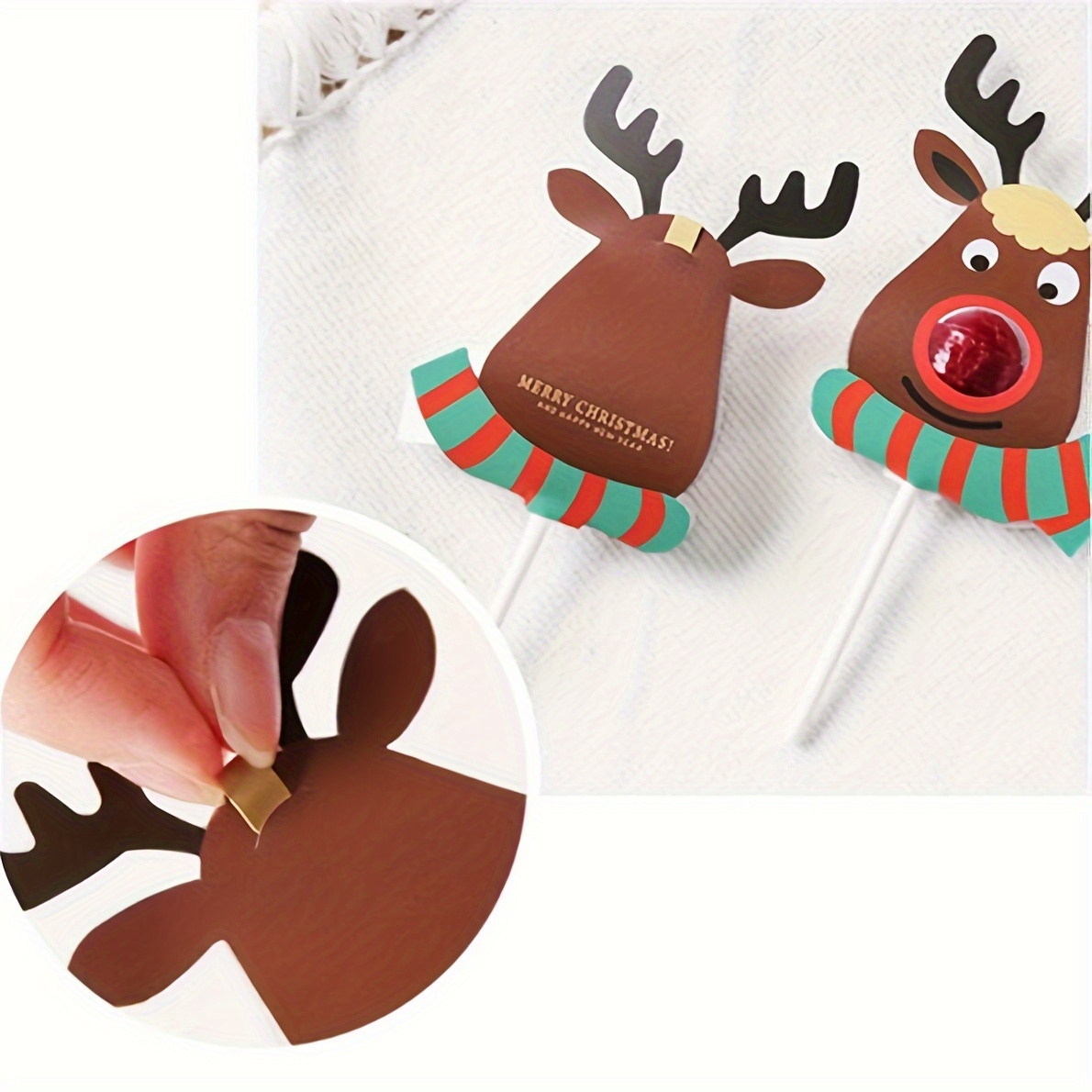  Reindeer Wieners Candy Wax Sticks- Funny Christmas