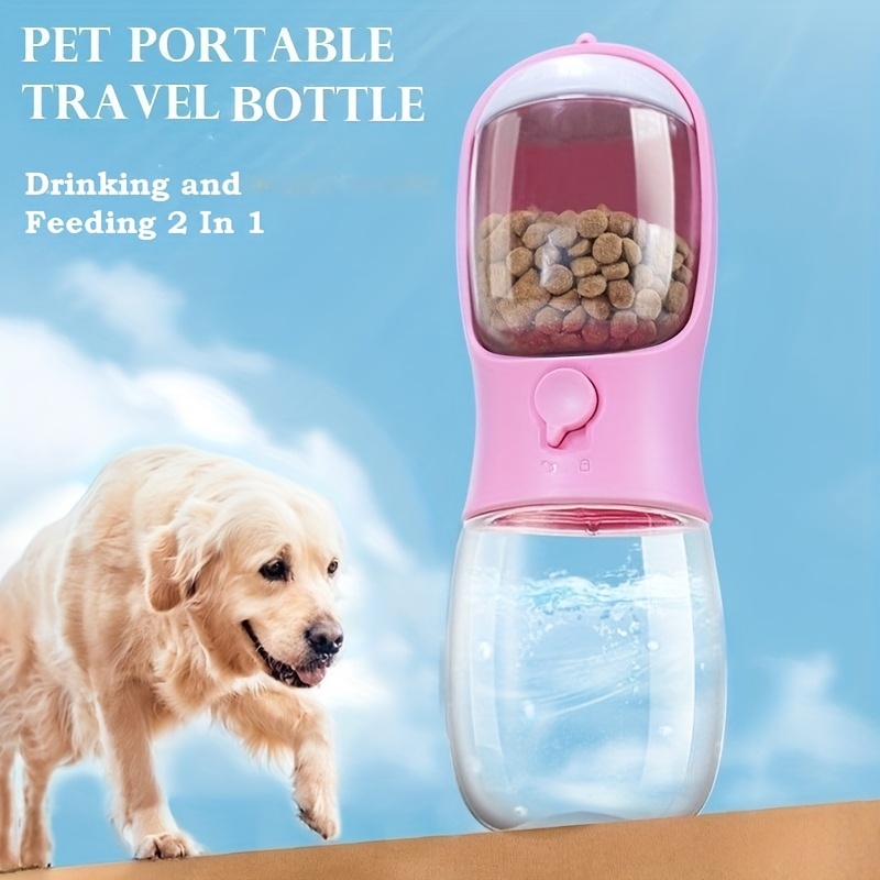 Portable Dog Water Bottle With Food Container - Leak Proof 2-in-1 Pet Water  Bottle For Walking, Hiking, And Travel - Keep Your Dog Hydrated And  Nourished On The Go - Temu