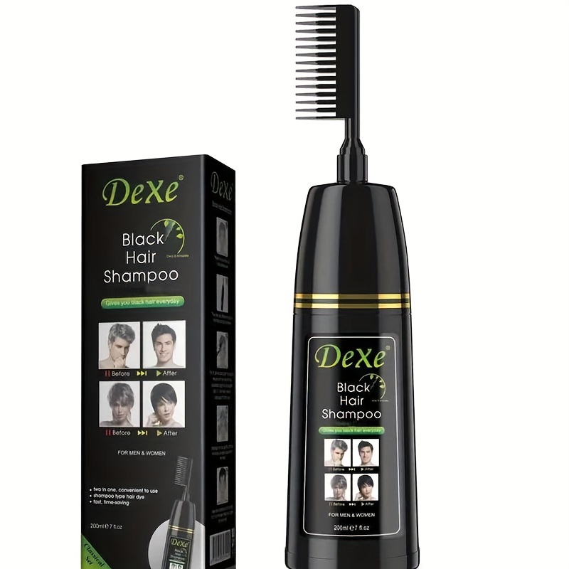 200ml Instant Hair Shampoo With Comb Semi permanent Hair Dye Shampoo