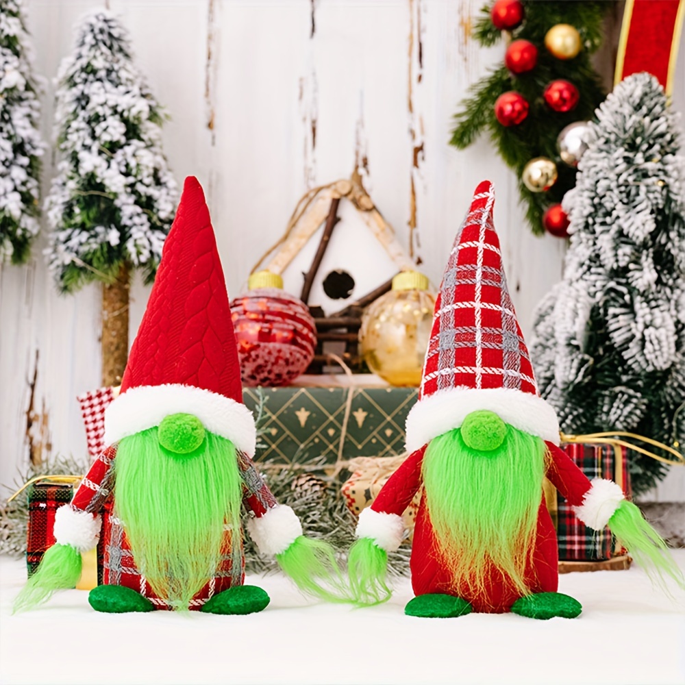 1pc Décoration De Noël Gnome Peluche Poupées De Gnomes De - Temu