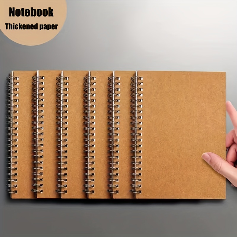 Sketch Books Note Pad Blank Page Journal Journals Kids Notepads A6 Spiral  Notebook Soft Cover Diary