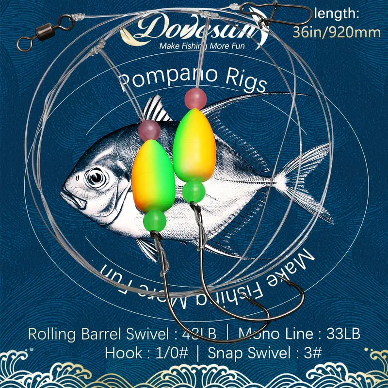 Pompano Rigs Surf Fishing Sea Fishing Accessories - Temu