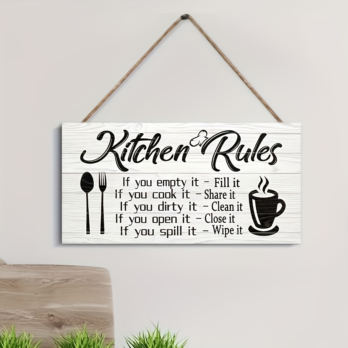 4 PCS Unframed Print, Kitchen Wall Decor, Funny Kitchen Wall Art, Humor  Quote for Kitchen Decor, My Kitchen My Rule, Home Deocr