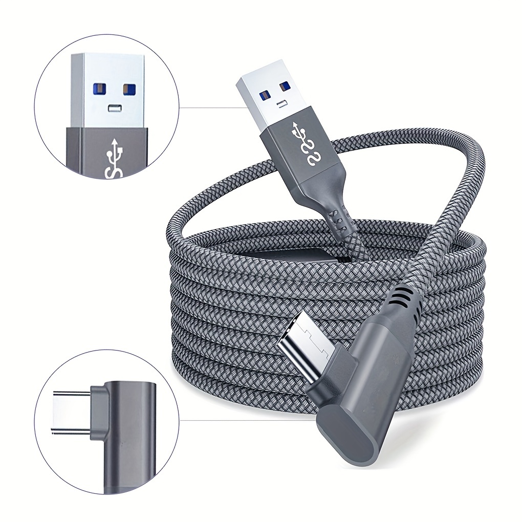 Data Line Charging Cable For Oculus Quest 3/Quest 2/Quest 1 VR Link USB 3.2  Data Transfer USB-A Type-C Cable for PICO 3/4 Pro