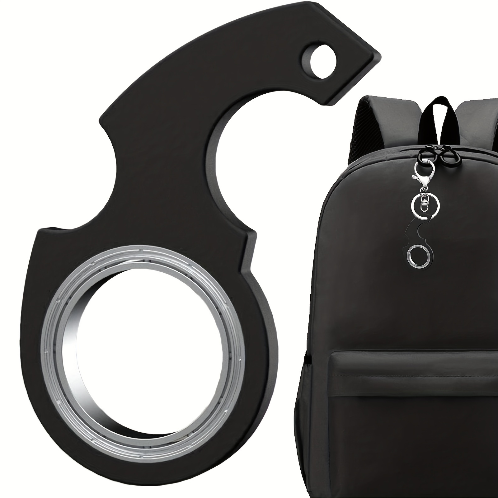 Porte-clés Fidget Spinner,Portable Keychain Spinning,Jouet