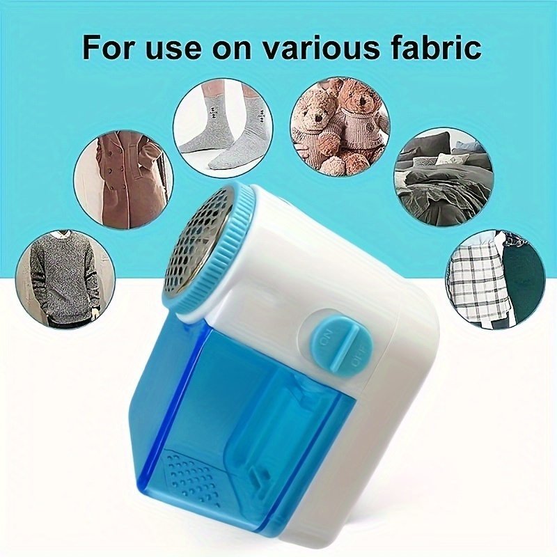 YZliii Portable Fabric Shaver - Battery-Powered Lint Remover with Adjustable Blade Settings, Ideal for Clothes, Bedding & Upholstery, No Batteries Included, Ball Trimme
