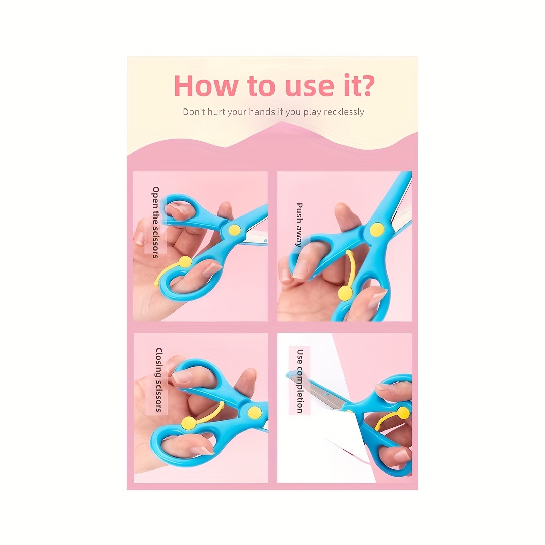 Card - Cartoon Plastic Kid Safety Scissors