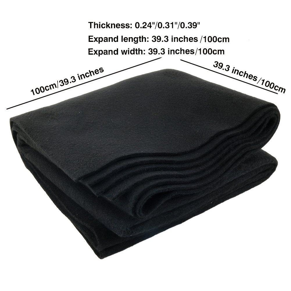 16 Pcs Welding Blankets Carbon Felt Wick 16 x 16, 3 Mm/ 1/7 High