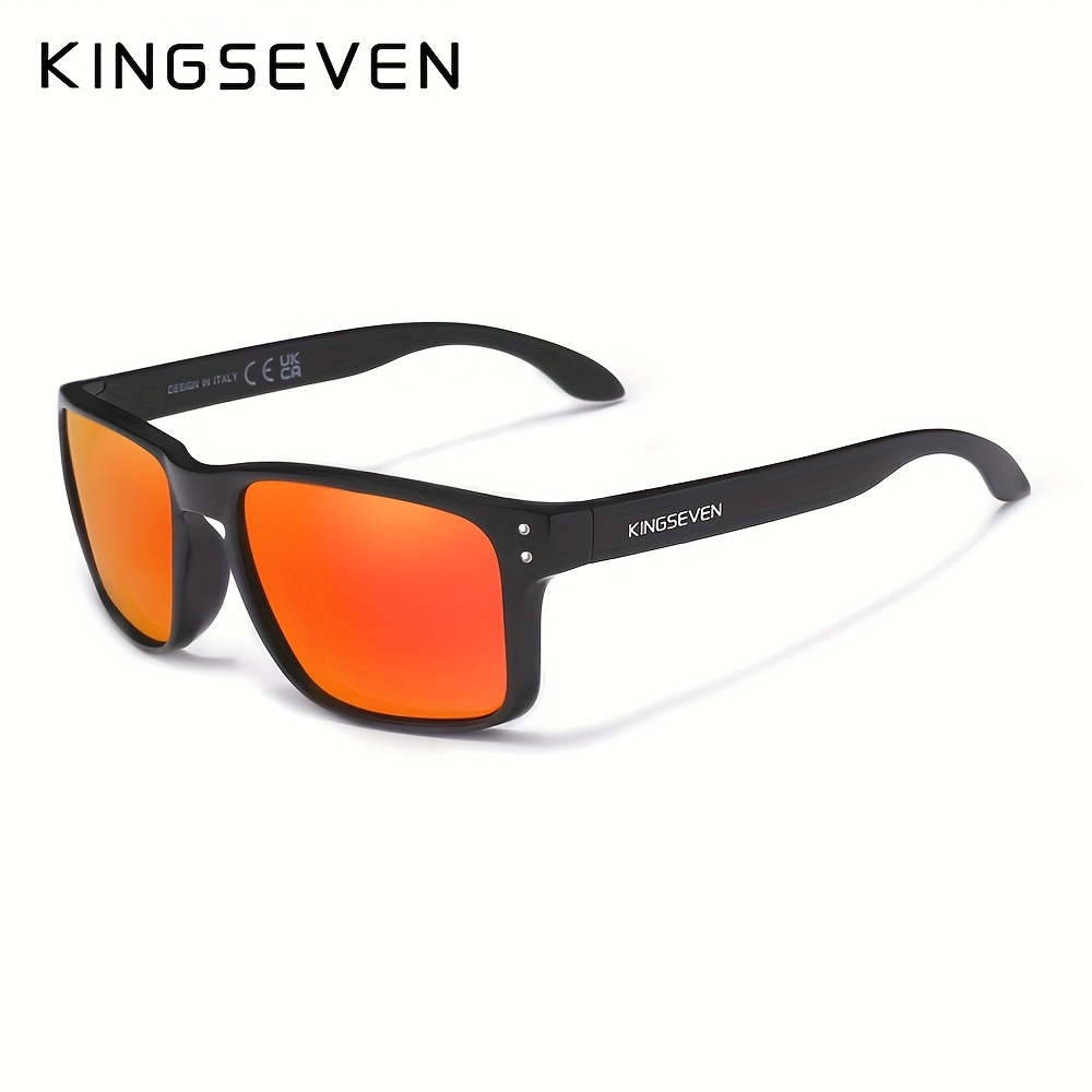 KINGSEVEN New Black Walnut Handmade Sunglasses