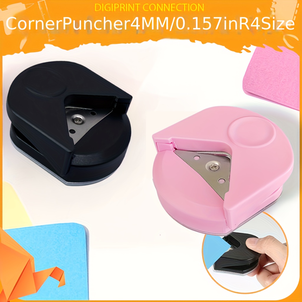 ECOHU Round Corner Punch, 3 in 1-3 Way Corner Puncher Cutter for Paper  Craft (R4mm+R7mm+R10mm) for Cutting Different Corners, DIY Projects, Card