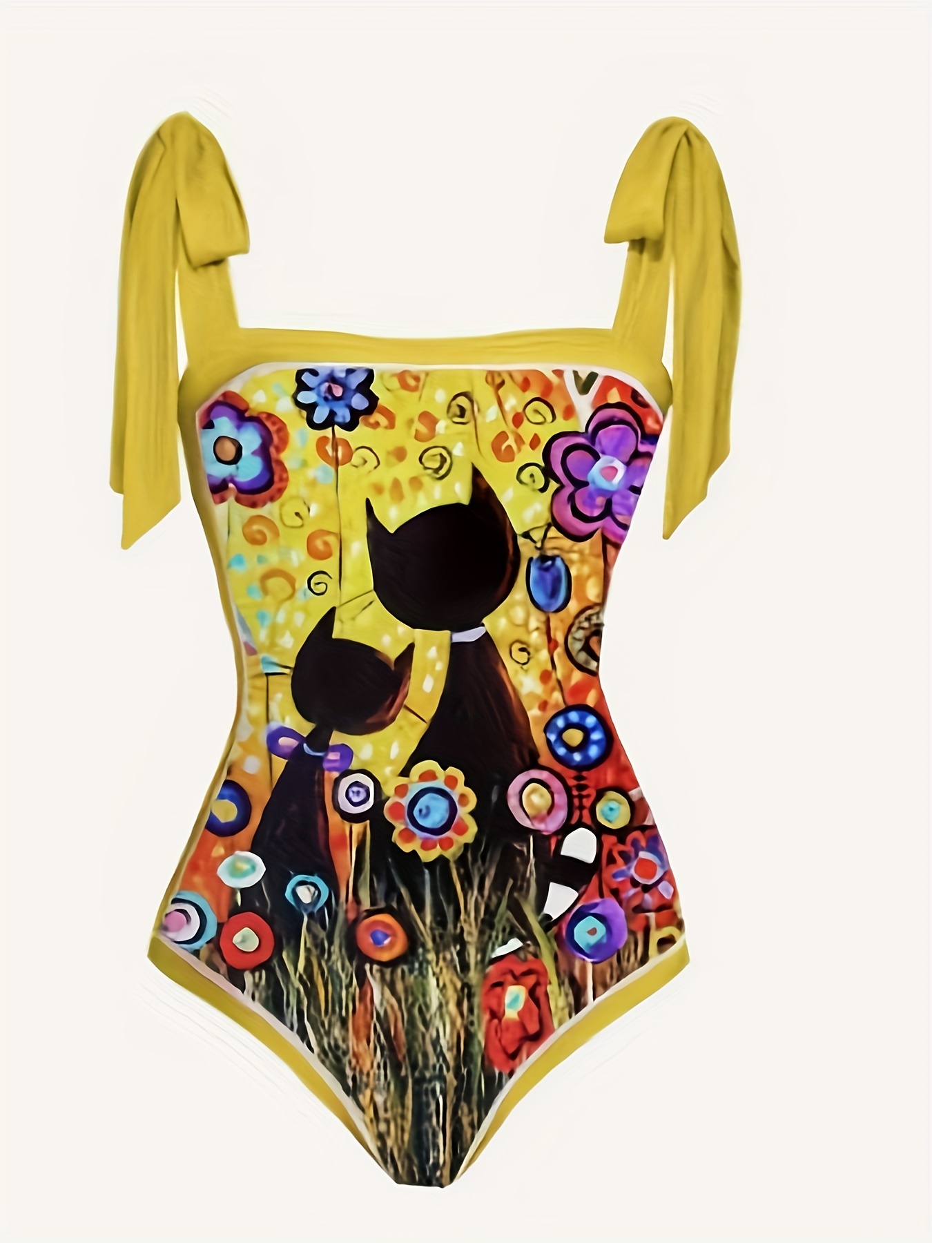 Cute yellow outlet swimsuits