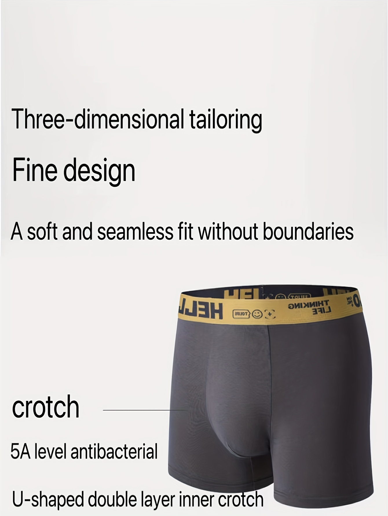 Men's Antibacterial Breathable Soft Comfy Boxer Shorts - Temu