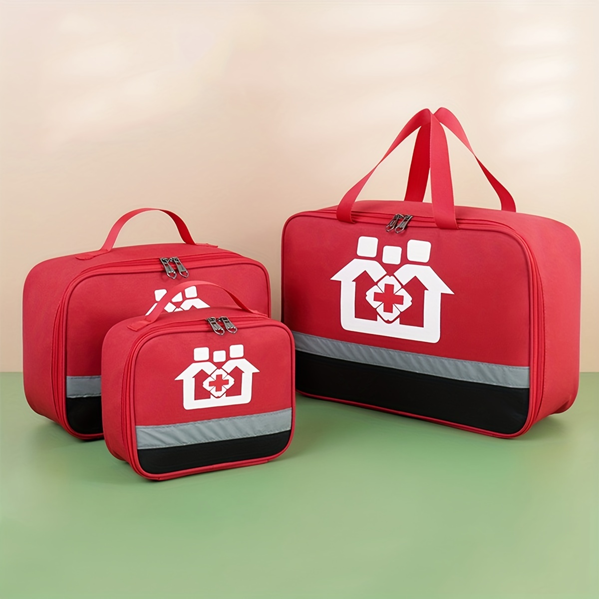 Trousse de premiers secours Portable, grand sac de rangement médical, pour  l'extérieur, maison, voiture, survie