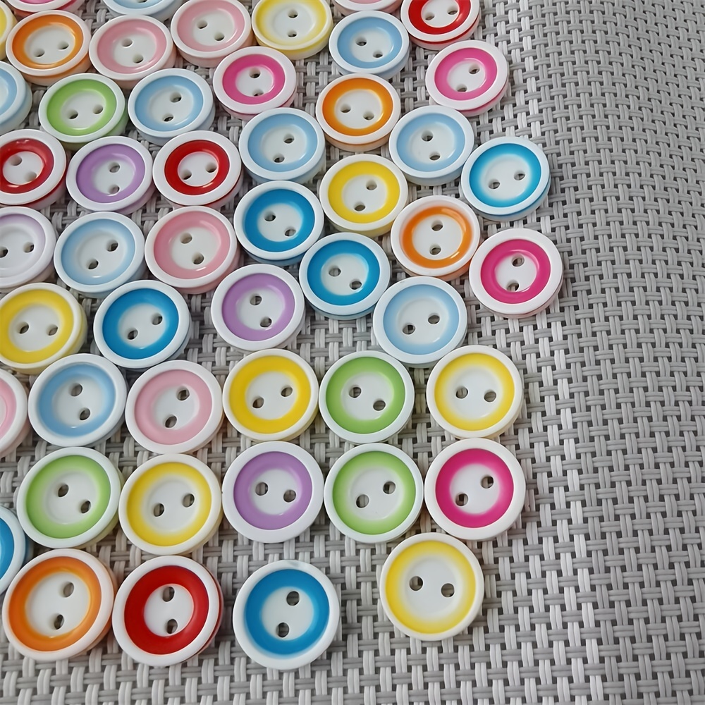 200pcs Size 1/2 Inch Buttons Four Holes 13mm Plastic Buttons Assorted  Crafts Resin Buttons For Arts & Crafts Decoration Collections Sewing Craft  Butto