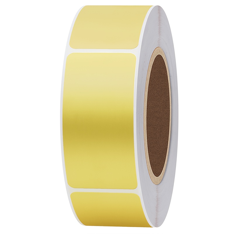 Round Golden Aluminum Foil Adhesive Label Sticker Roll Tube - Temu