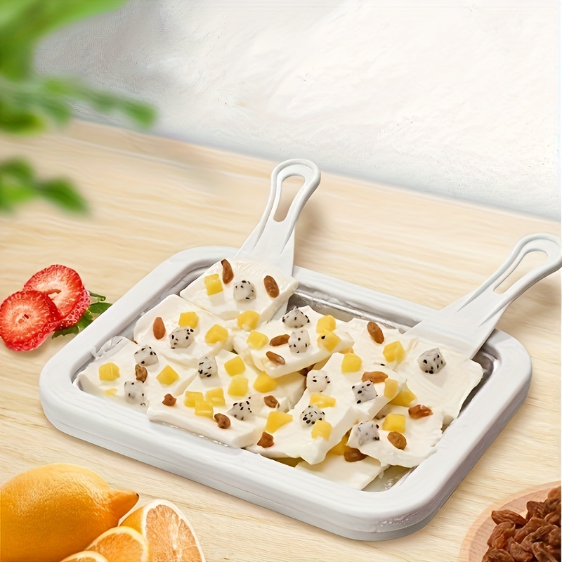 Ice Cream Maker, Rolled Ice Cream Machine, 304 Stainless Steel Tray Type  Home Instant Ice Cream Roller Machine, Diy Soft Ice Cream Machine, Frozen  Yogurt, Ice Cream