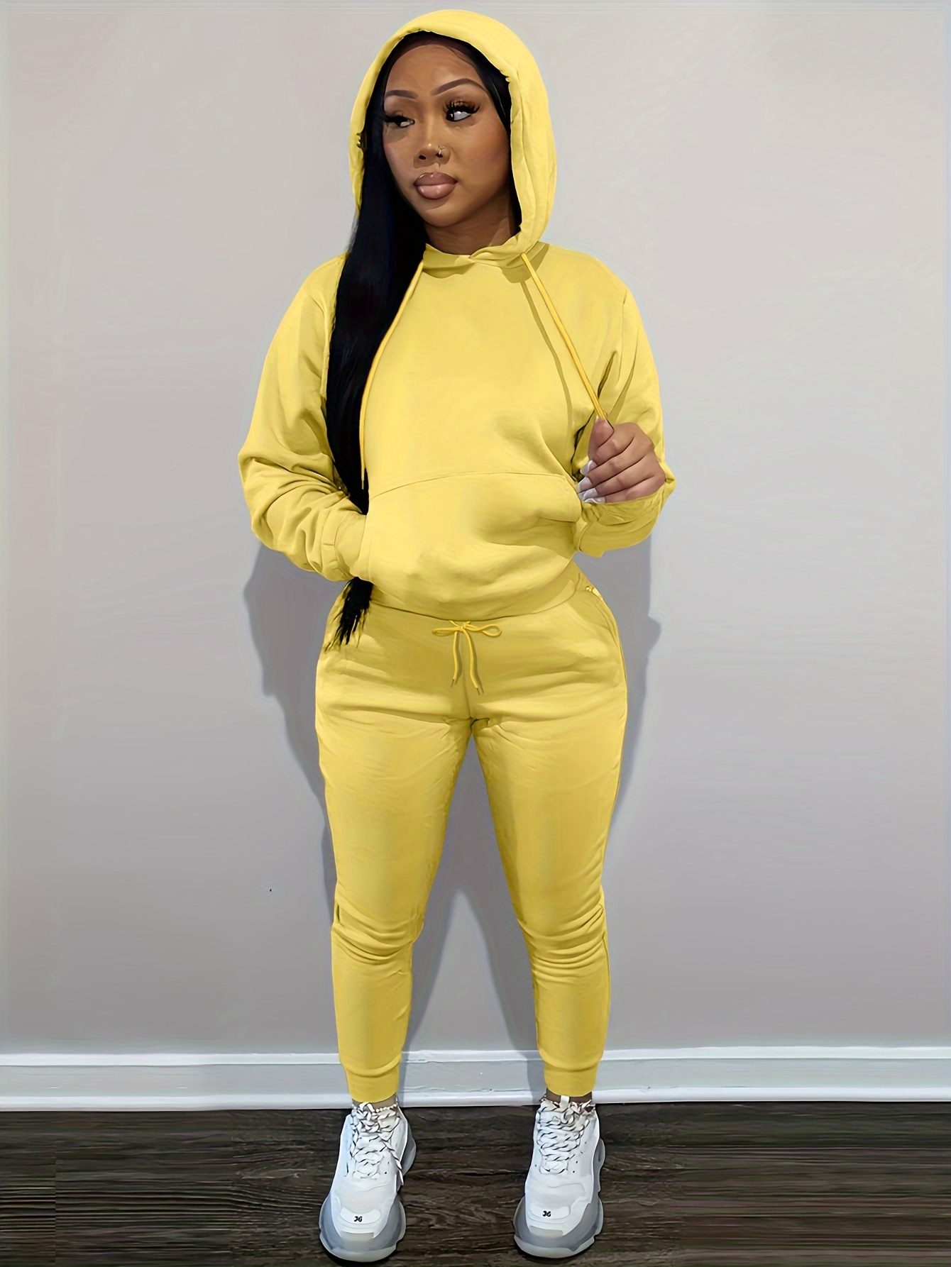 tuduoms Tracksuit Womens 2 Piece Sweatshirt & Sweatpants Set Sports  Pullover Hoodie Sweatsuit Solid Jogger Suit with Pockets : :  Clothing