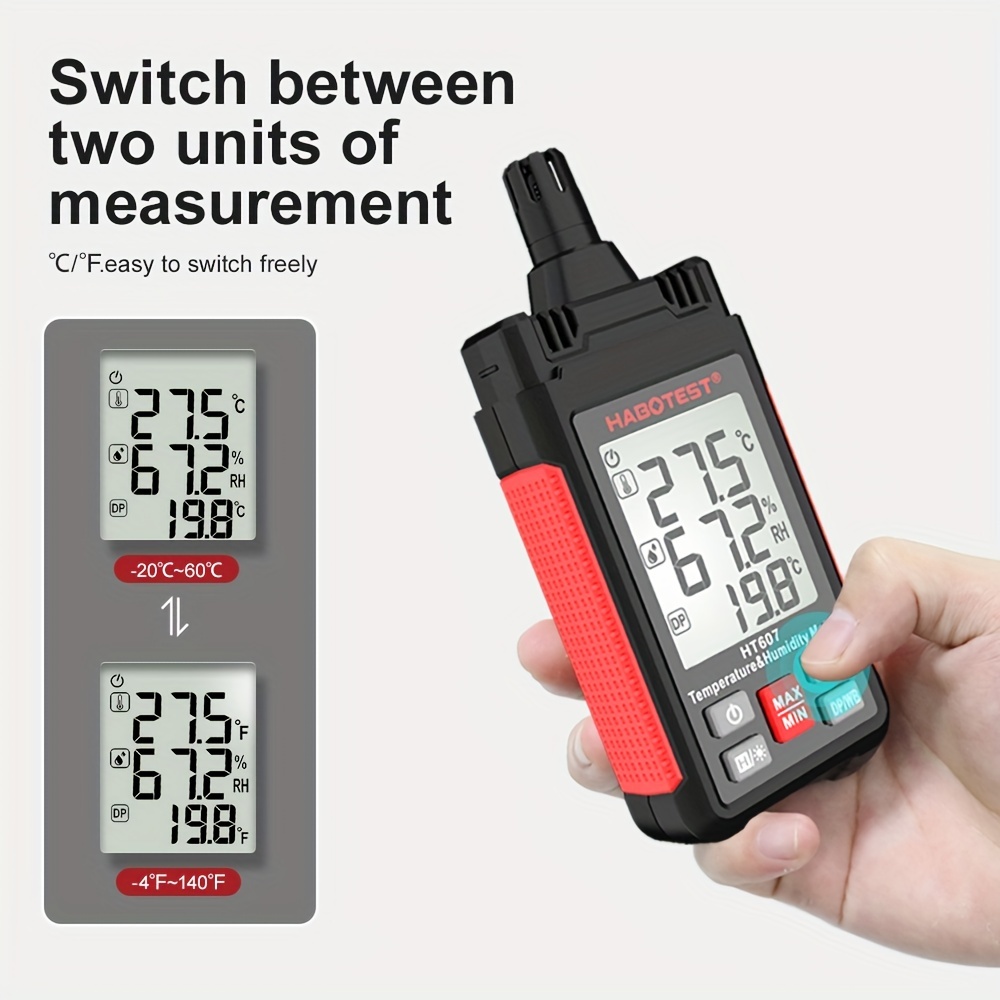 Thermohygrometer: Accurate Temperature Humidity Measurement - Temu