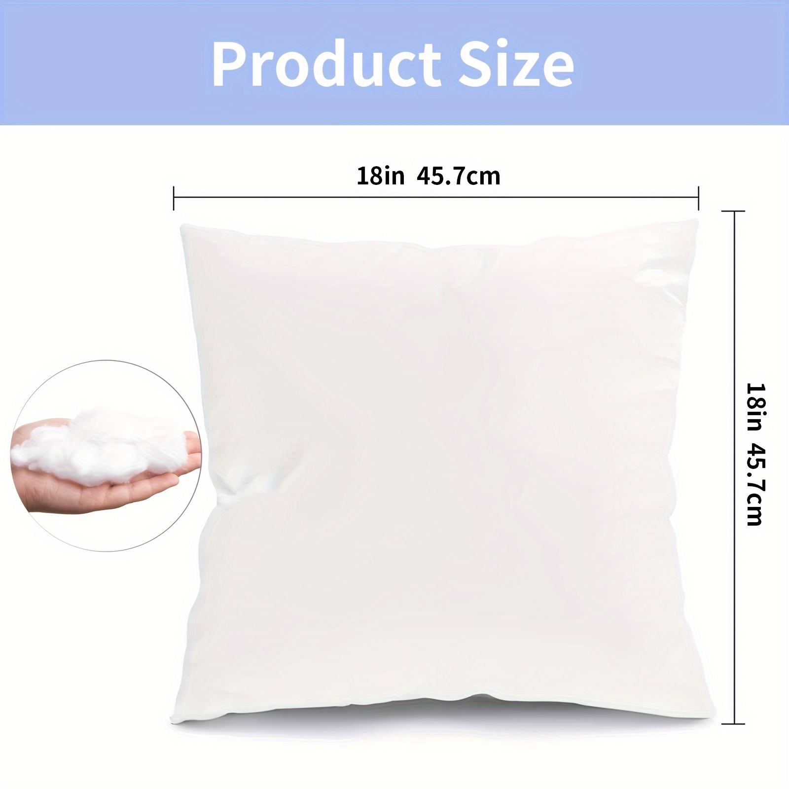 Pillow Insert 18x18 Inches Pillow Form Cushion Insert Pillow