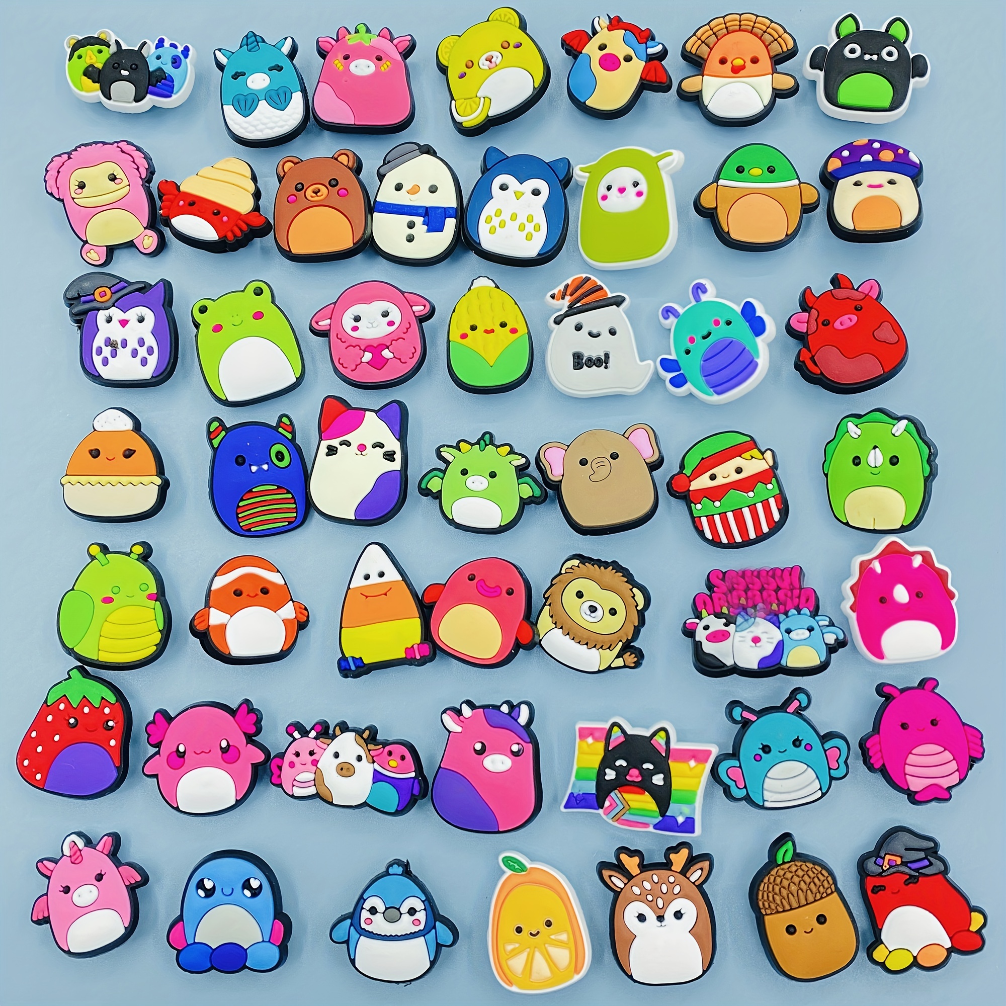 100pcs Croc Jibbits set Adorable Cartoon Shoe Charms - Perfect for Crocs &  Clogs