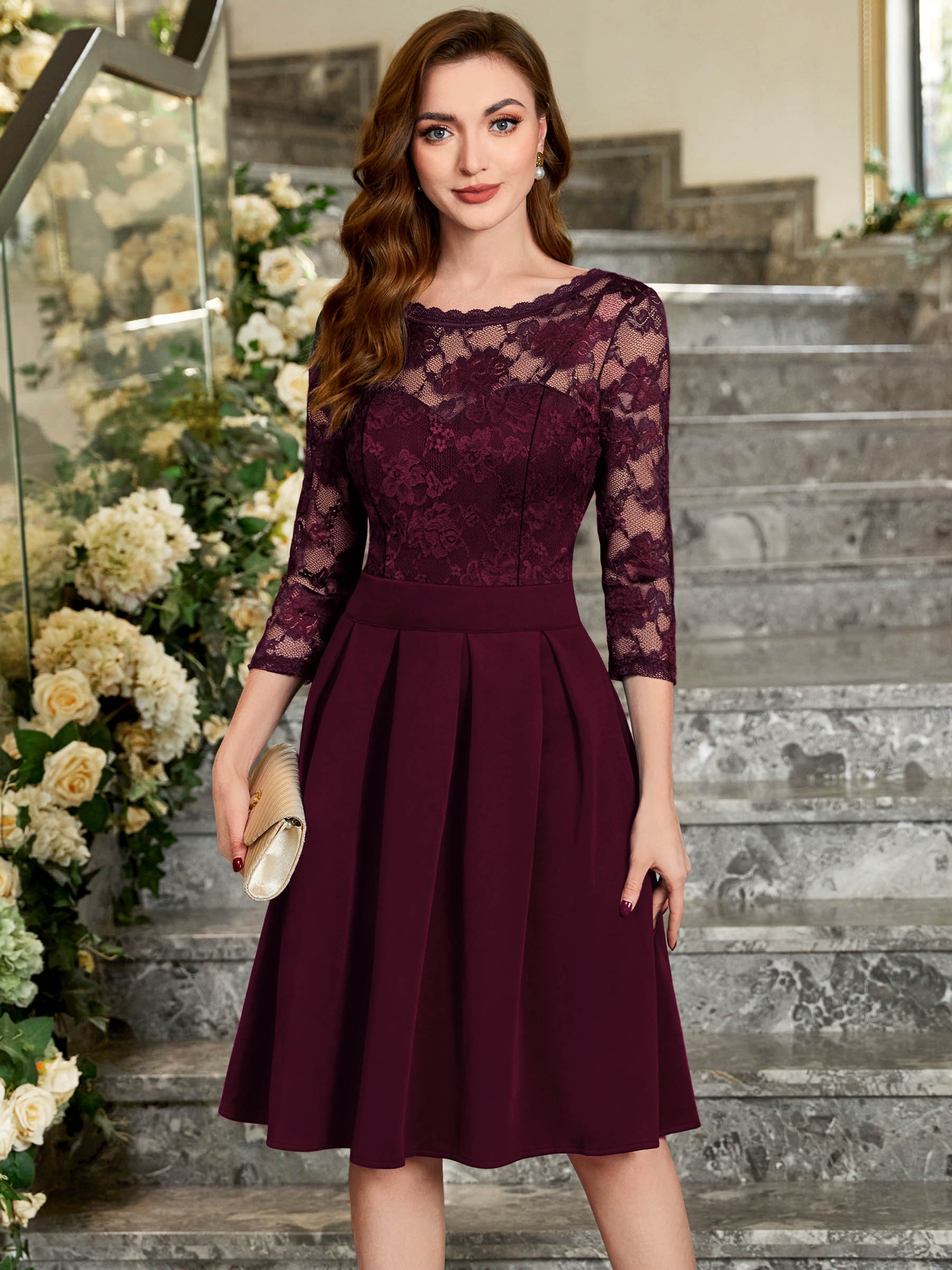 3/4 Sleeve Cocktail & Party Dresses