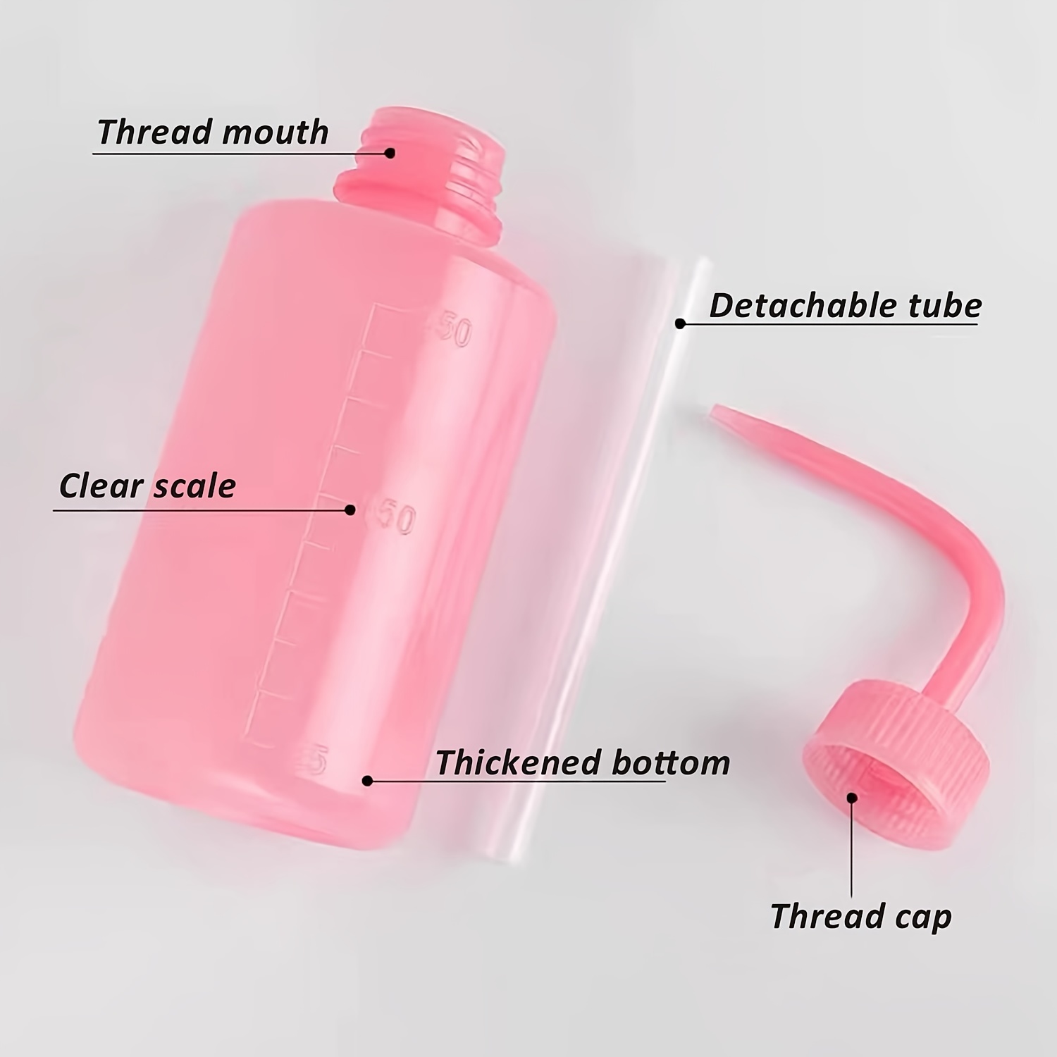 Wash Bottle 250ml 8oz Economy Plastic Squeeze Washing Bottle