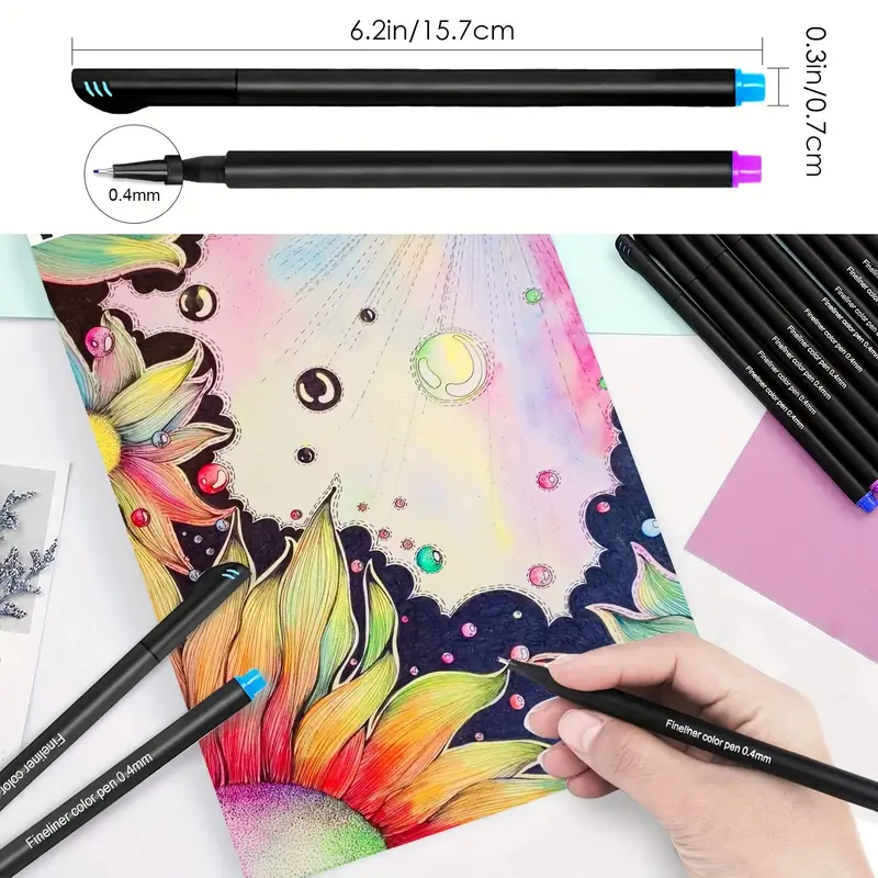 Buy PANDAFLY Colored Journaling Pens, Fine Line Point Drawing Marker Pens  for Writing Journaling Planner Coloring Book Sketching Taking Note Art  Projects Office School Supplies, 20 Colors Online at desertcartINDIA