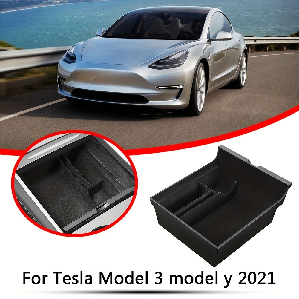 Für Tesla Model 3 Model Y Aufbewahrungsbox Zentrale Armlehne Mittelkonsole  Getränkehalter Organizer Für Tesla 2021/2022 Autozubehör