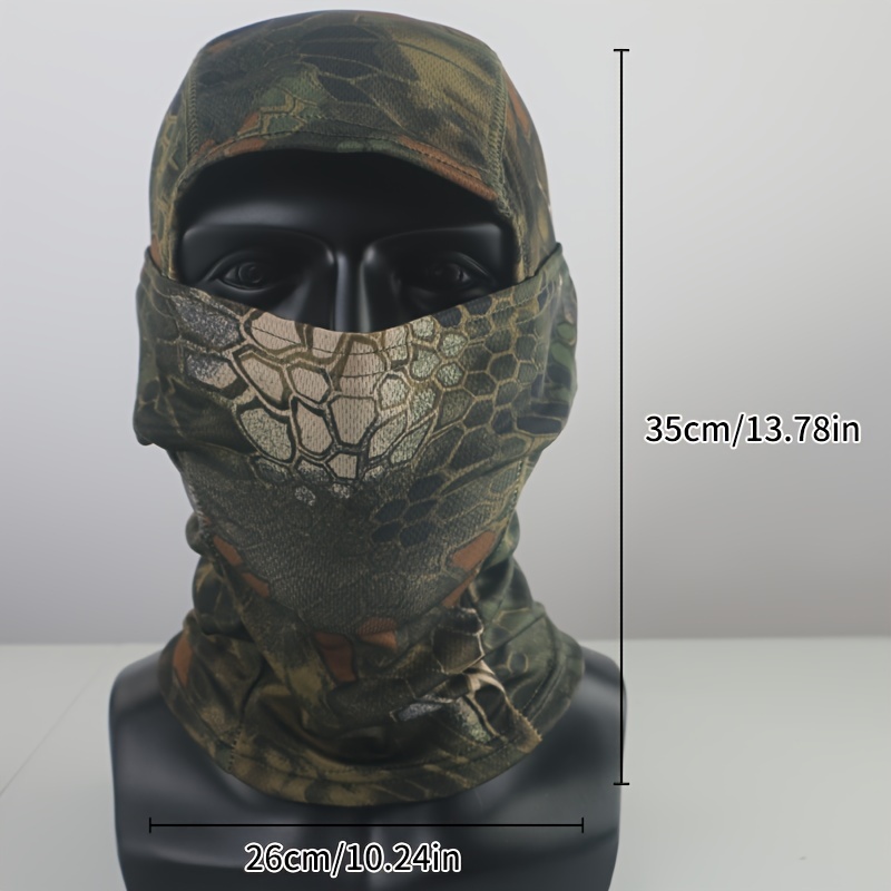 Wtactful Camouflage Balaclava Face Mask Uv Protection - Temu Malaysia