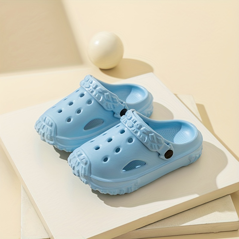 Girls Solid Breathable Clogs Lightweight Anti Slip Indoor Outdoor Shoes