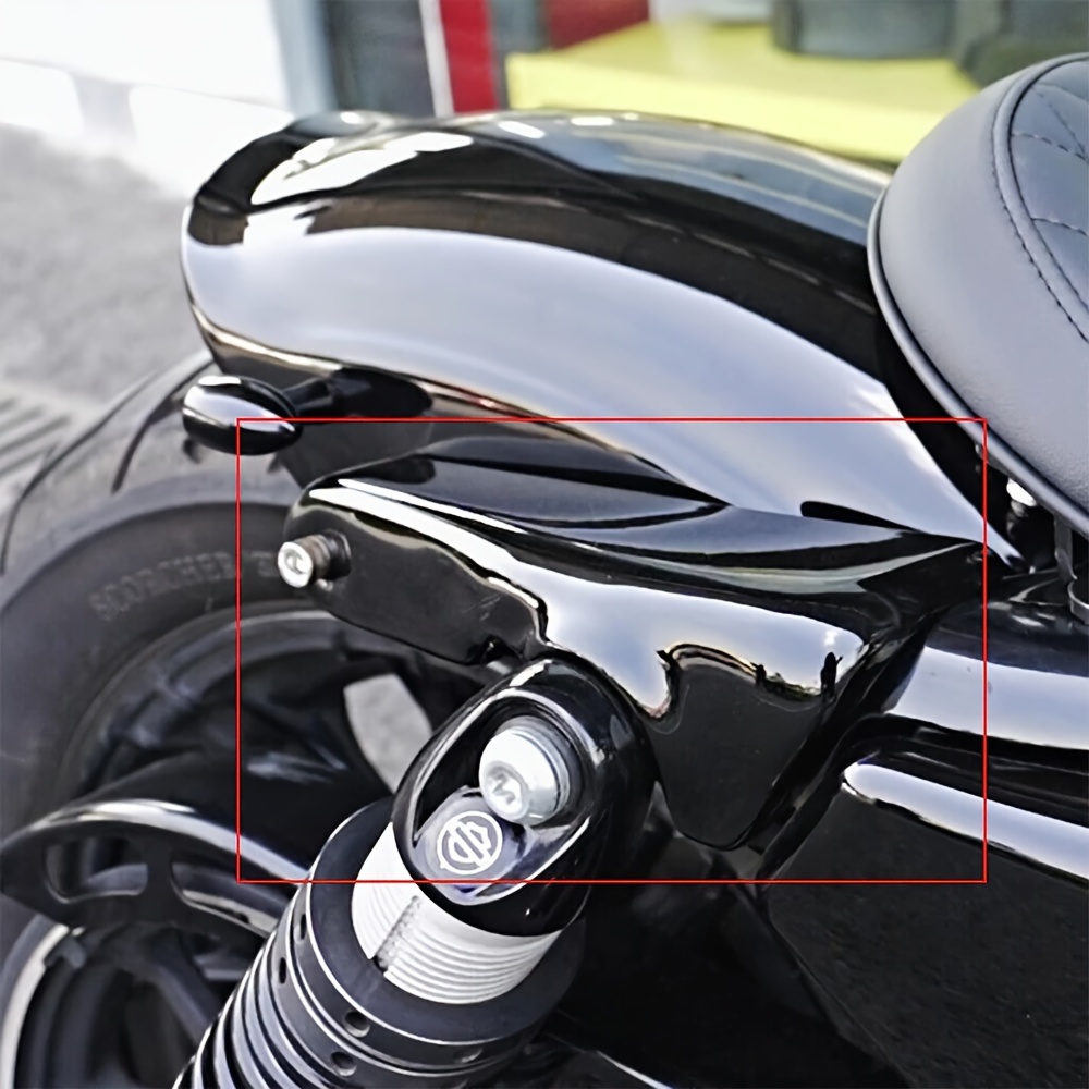 Cadre de support de porte-bagages de moto adapté pour le siège unique  arrière convient pour Harley Xl883 / 1200 X48 Soft Tail1pcs-argent