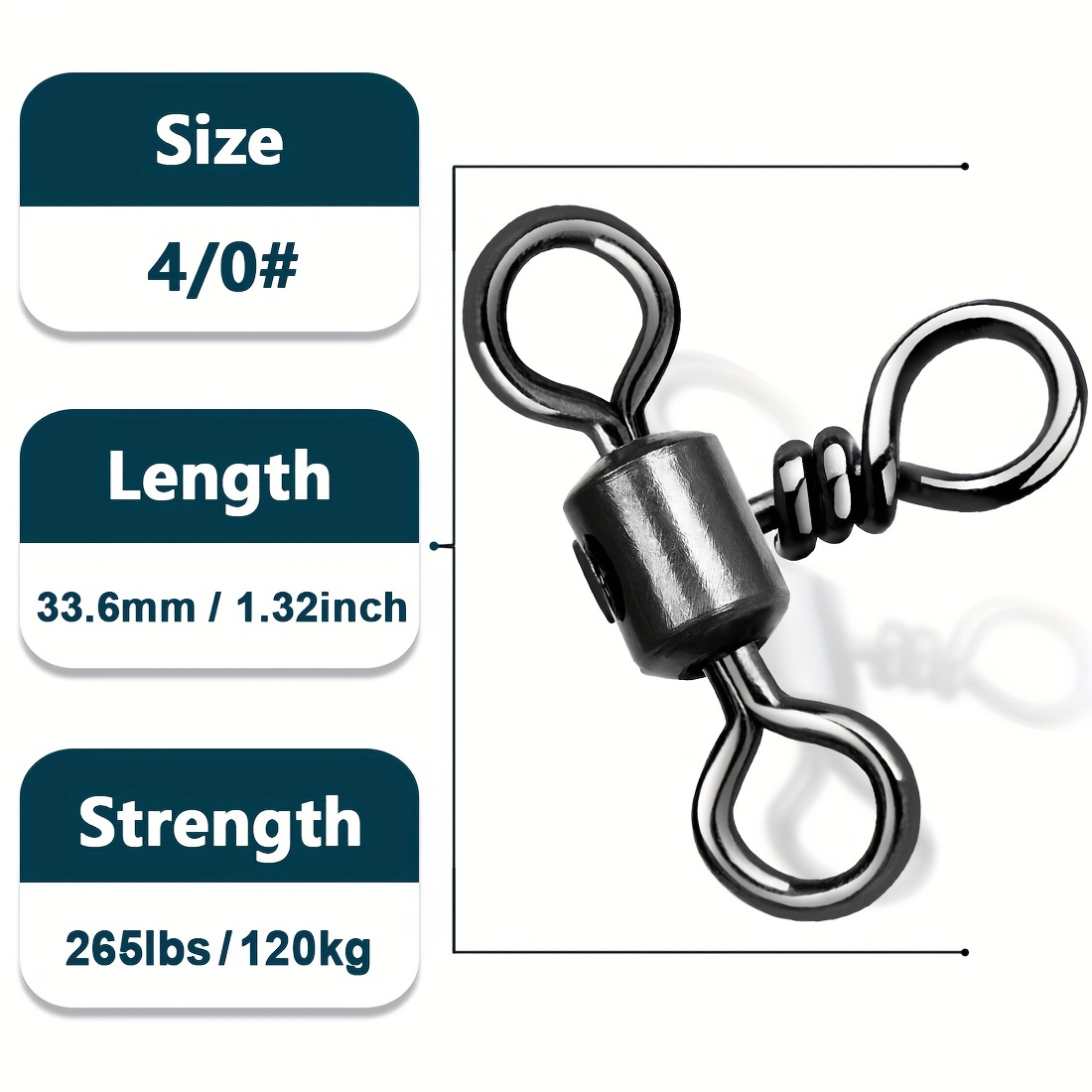 9km Triple Swivel Stainless Brass Barrel 3 Way Swivels - Temu Canada