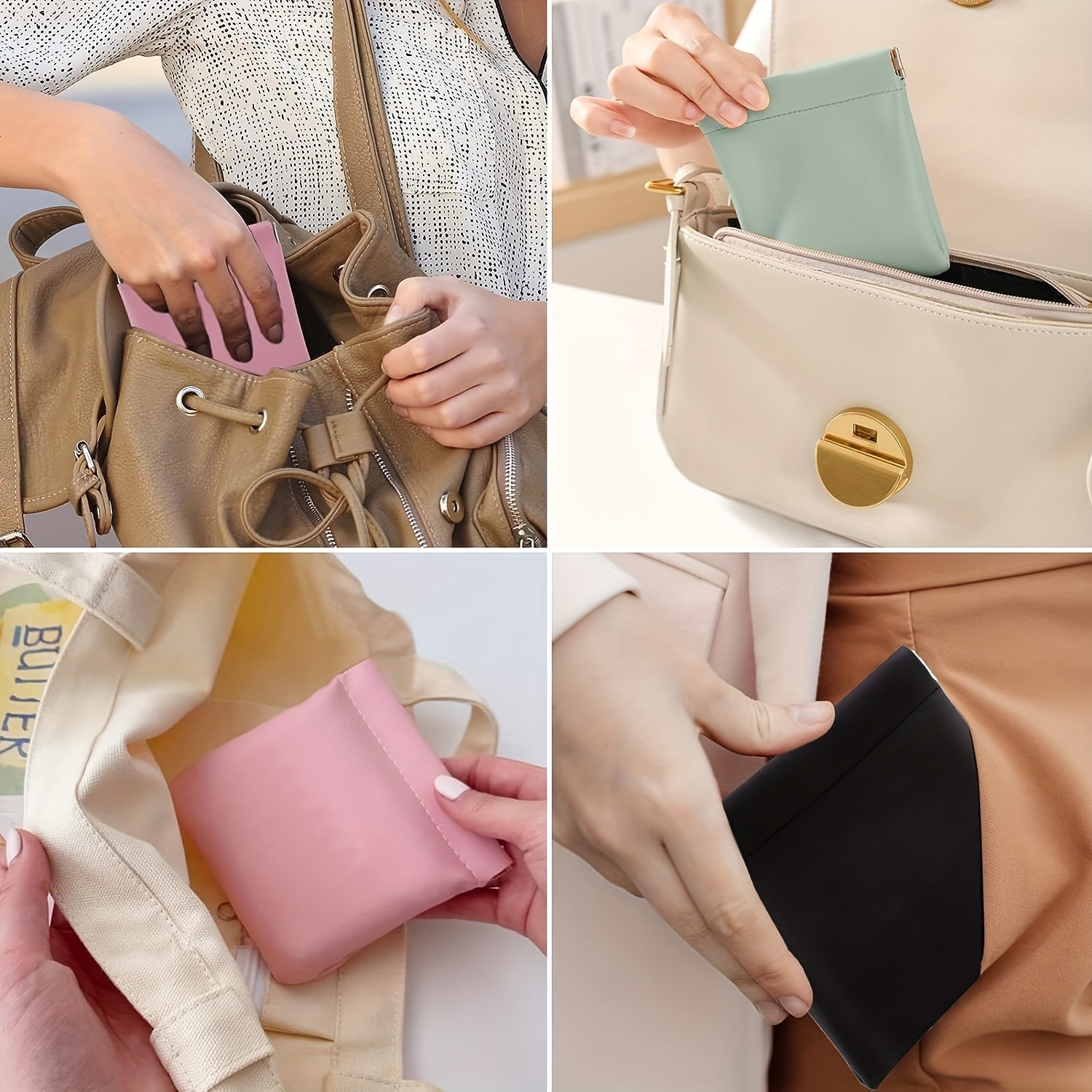 1PC Portable Women Makeup Bag Cosmetic Bag Coin Pouch Storage Bag Mini  Lipstick Bag Small Bag Toiletry Bag Organizer Case - AliExpress