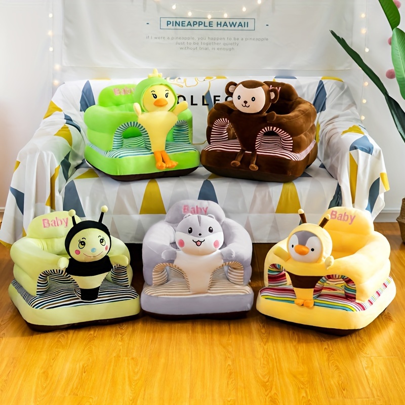 Chaise canapé animal en peluche pour enfant- Chaise haute - Cadeau  maternité - Canapé
