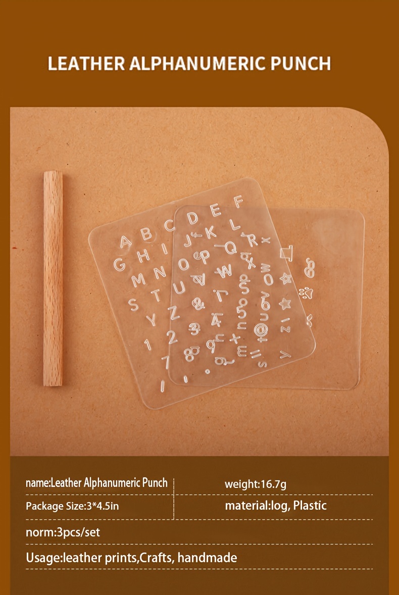 Numbers Alphabets Printing Tools Creative Leather - Temu