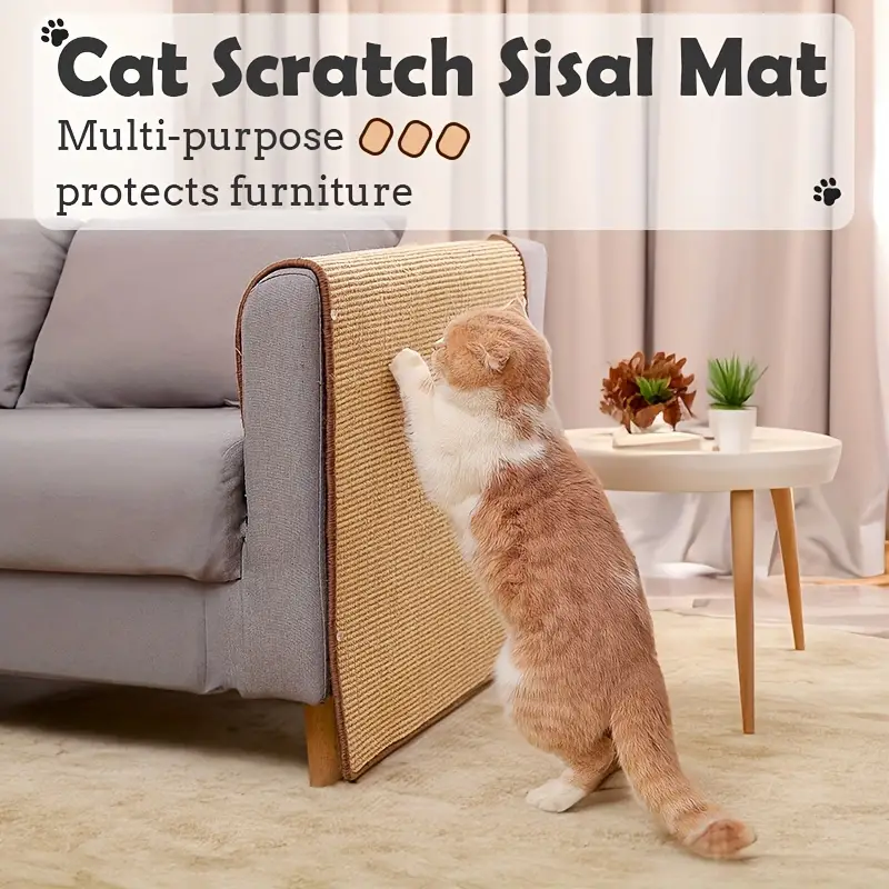 Random Color Sisal Mat, Pet Cat Scratch Board Protection Sofa  Anti-scratching Wear-resistant Grinding Claw No Dandruff Cat Toy  Anti-scratch Pet Cat Mat - Temu