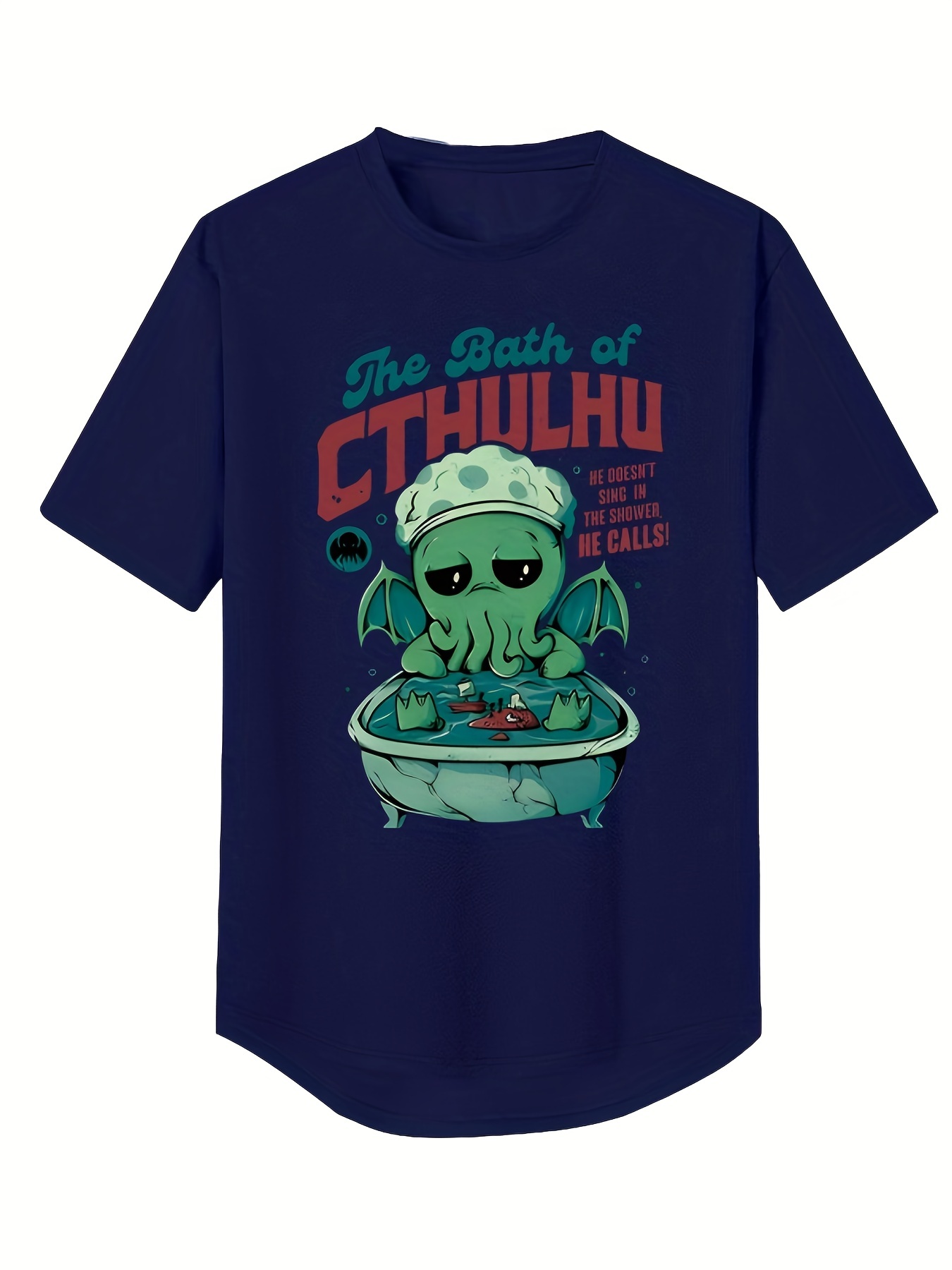 Men's Punk Novelty Style T Shirt Plus Size Men's Octopus - Temu