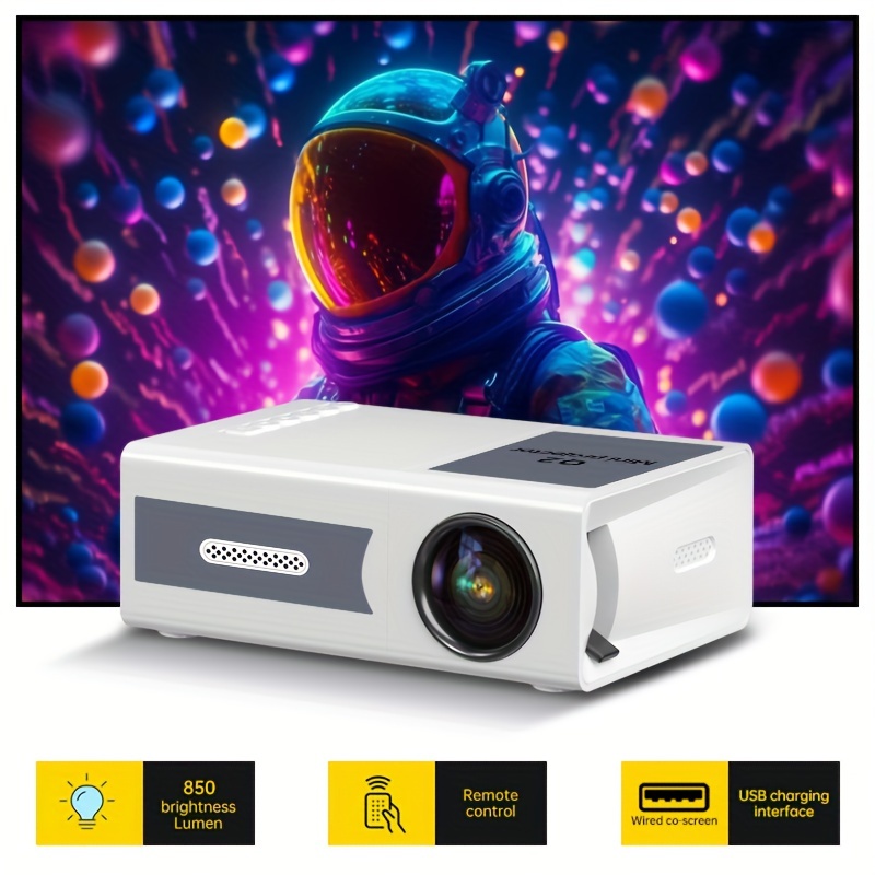 Proyector 4K compatible con Android 11 Dual Wifi6 200 ANSI, compatible con  Allwinner H713 BT5.0 1080P 1280 x 720P Home Cinema Outdoor Portable  Projetor (color: Hy300, tamaño: enchufe AU) : Electrónica 