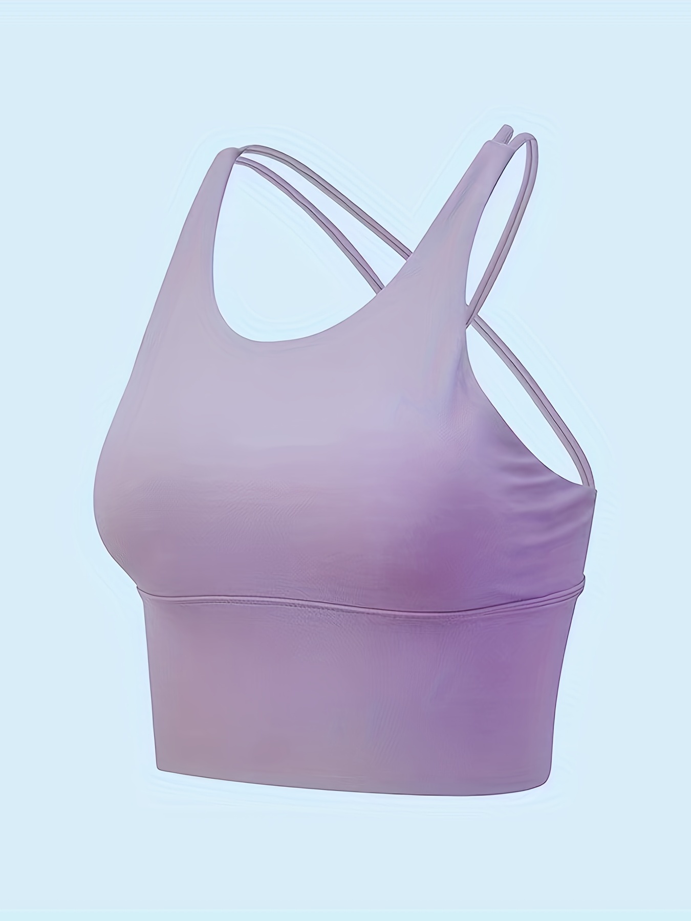 Strappy galaxy print sports bra space purple pink gym top lycra activewear  gym