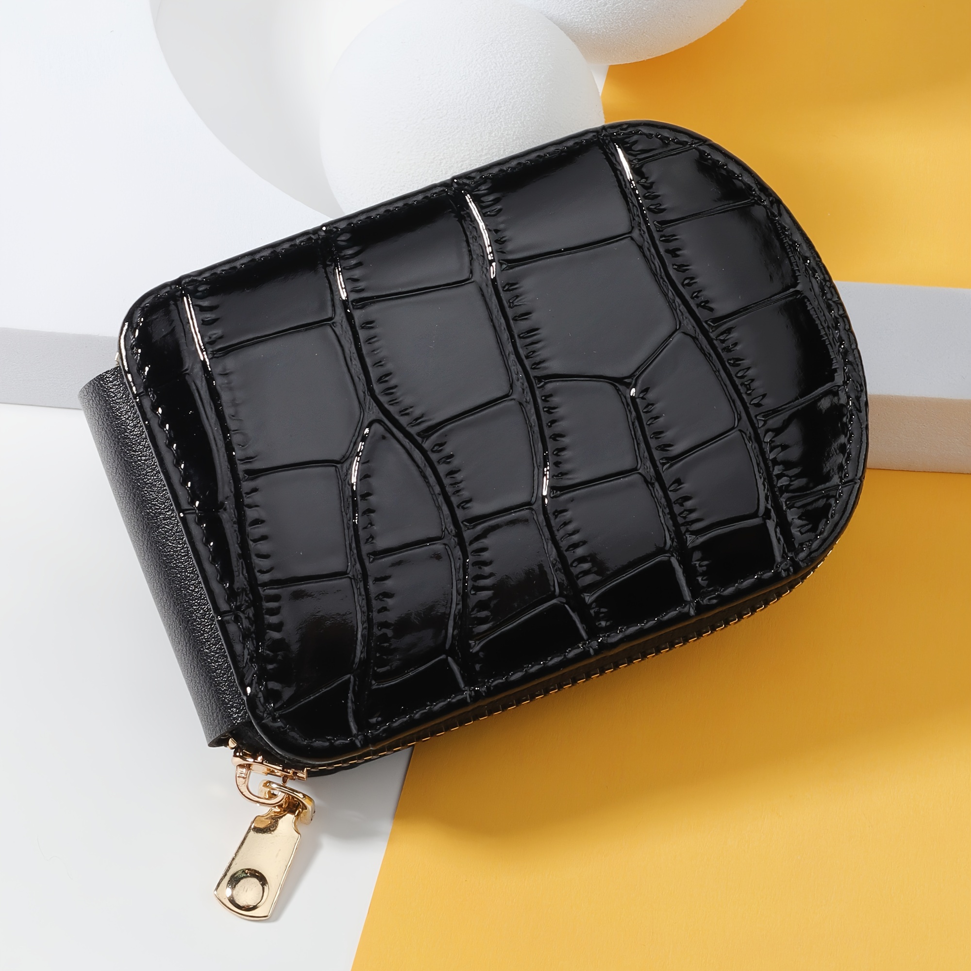 Coin Purse - Black Classic Leather