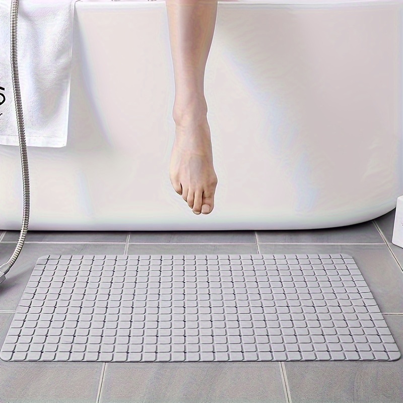 1pc Bathroom Splicing Non-slip Mat, Shower Floor Mat With Drain Holes,  Quick Drain Shower Room Mat, Waterproof Pad