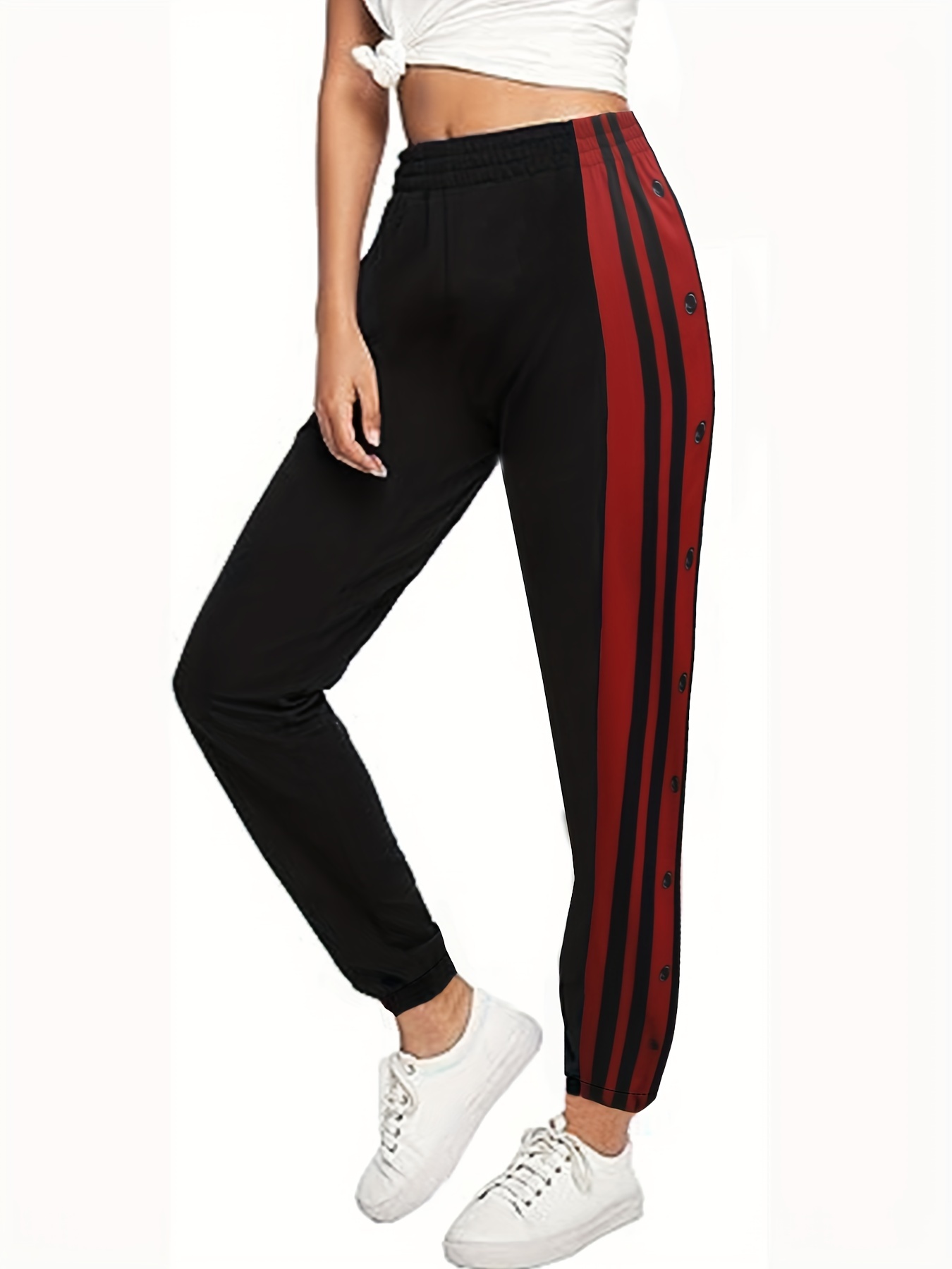 Track Pants With Side Stripe - Free Returns Within 90 Days - Temu