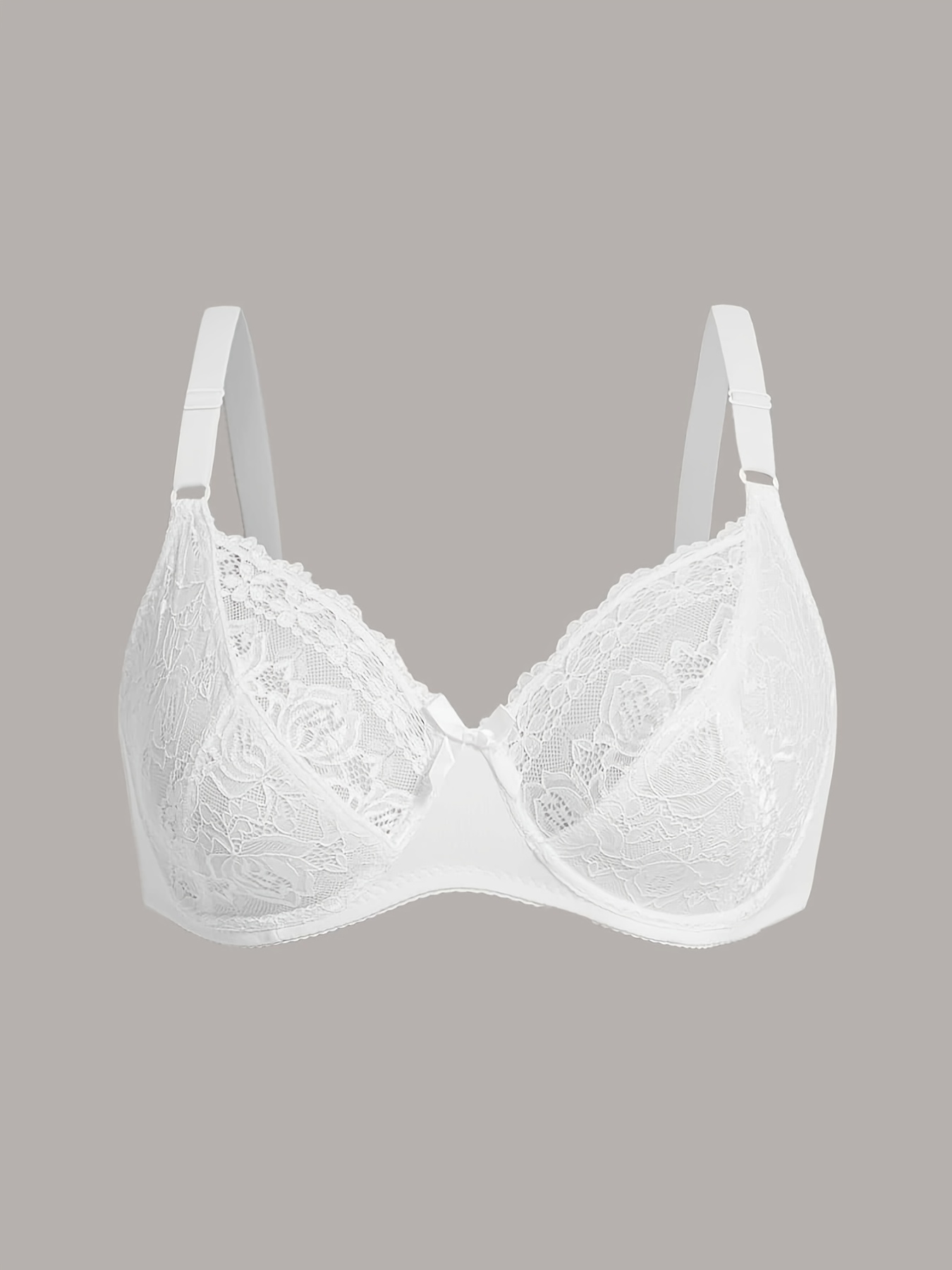 Plus Size Naughty Bra Women's Plus Contrast Lace Unlined Dig - Temu