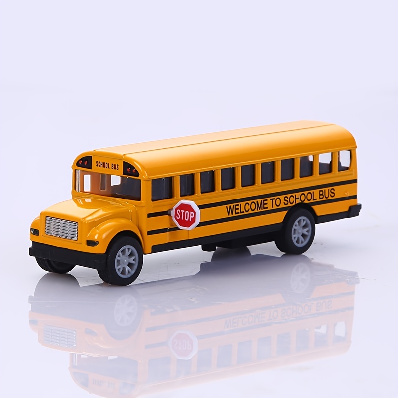 Juguete modelo de autobús de simulación, función de sonido de aleación, 5  juguetes abiertos para tirar hacia atrás para adornos, regalos  coleccionable Yotijar Coleccionables de autobuses