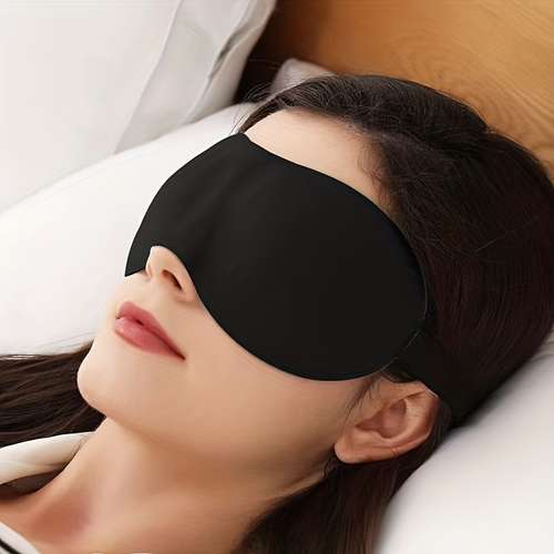 Natural Silk Eye Mask For Sleeping, Super Smooth Sleeping Mask For Women And Men-Fully Adjustable Strap Travel Essentials